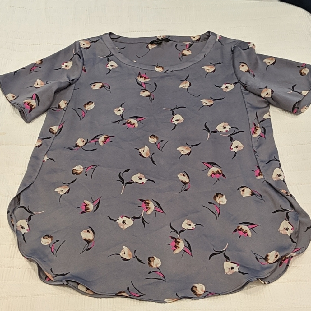 BR Grey Floral Tunic